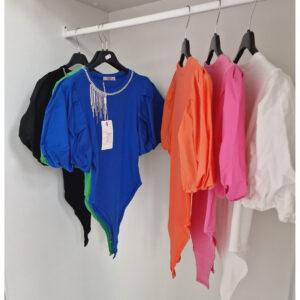 Body z bufkami biżuteryjne neonowa zieleń