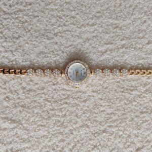 Zegarek biżuteryjny cyrkonie biały