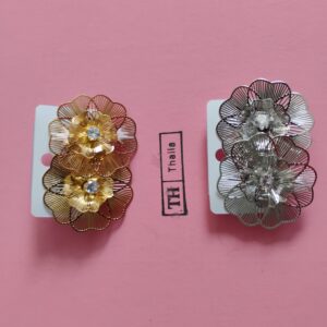 Kolczyki kwiaty złote