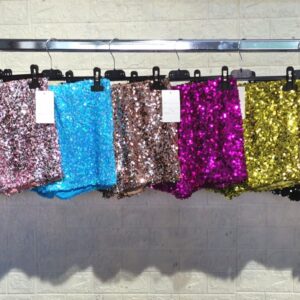 Spodenki cekininowe czarne