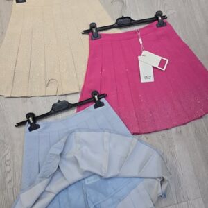 Spódnico-szorty z kryształkami różowa