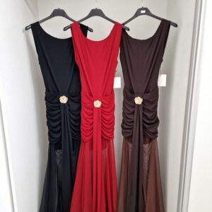 Sukienka czekoladowa tiulowa