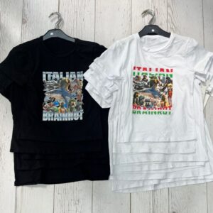 T-shirt dziecięcy Brainrot czarny