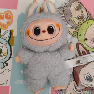 Bryloczek Labubu niebieski inspirowany POP MART