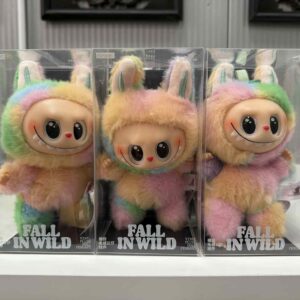 Bryloczek Labubu Fall in wild Rainbow inspirowany POP MART