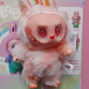 Bryloczek Labubu pomarańczowy inspirowany POP MART