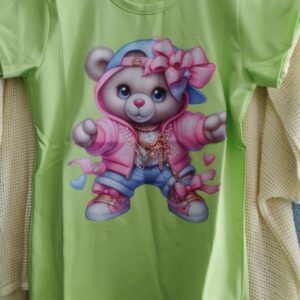 T-shiert Miś zielony