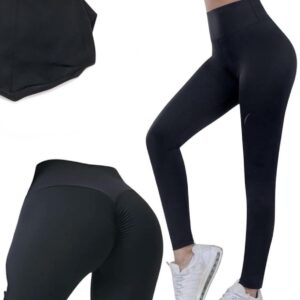 Legginsy push up wysoki stan czarne