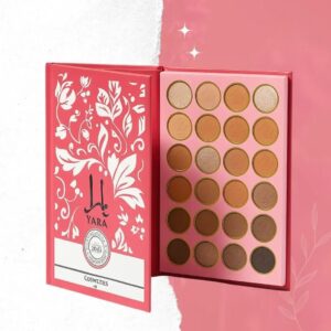 Yara ksiażka kosmetyczna makeup book set Zestaw 4 palet do makijażu