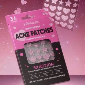 Plastry na zaskórniki KORMESIC Acne Patches Gwiazdki i Serduszka 36 szt.