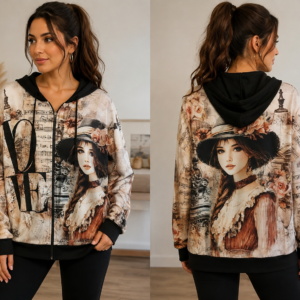 Bluza rozpinana romantic włoska